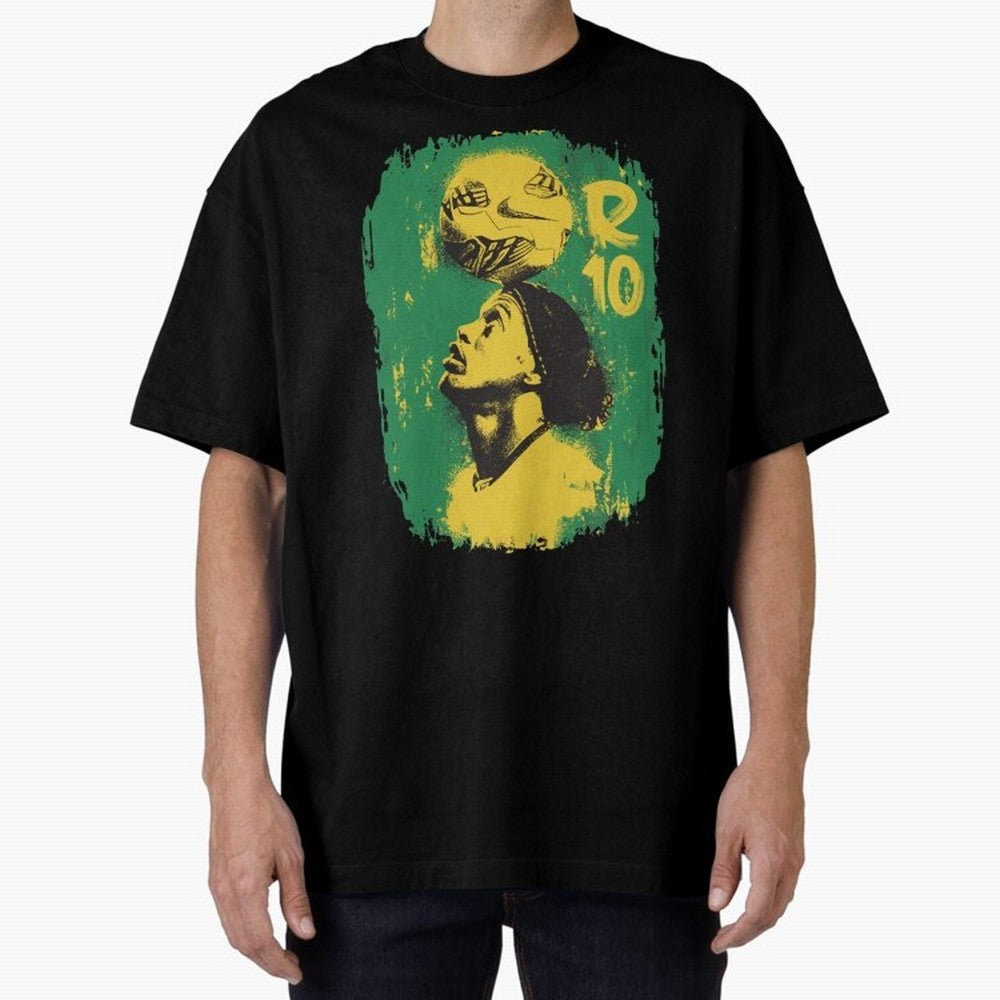 Ronaldinho Oversized T-Shirt Show Your Tournament Heart for the FIFA World Cup 2026 Journey through Messi, CR7 and Mbappe Highlights, Brazil, Portugal and Argentina Pride, Worldwide Fan Energy, Dramatic Goals, Stadium Lights and Championship