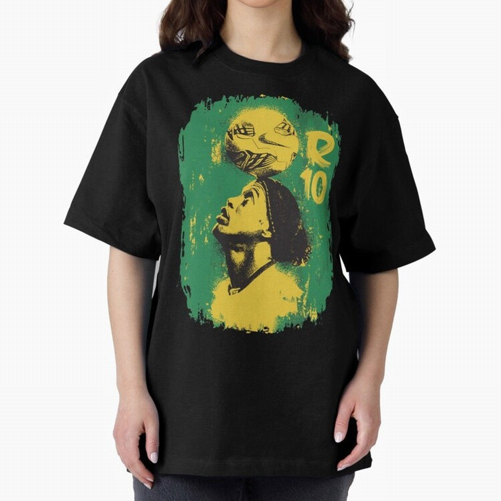 Ronaldinho Oversized T-Shirt Show Your Tournament Heart for the FIFA World Cup 2026 Journey through Messi, CR7 and Mbappe Highlights, Brazil, Portugal and Argentina Pride, Worldwide Fan Energy, Dramatic Goals, Stadium Lights and Championship