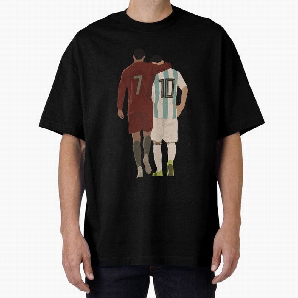 The Greatest Of All Time Oversized T-Shirt Join FIFA World Cup 2026 USA Canada Mexico for Fans of CR7 and Argentina, France and Brazil, Bringing Stadium Memories, Football Loyalty, International Chants and Championship Tradition; Perfect for