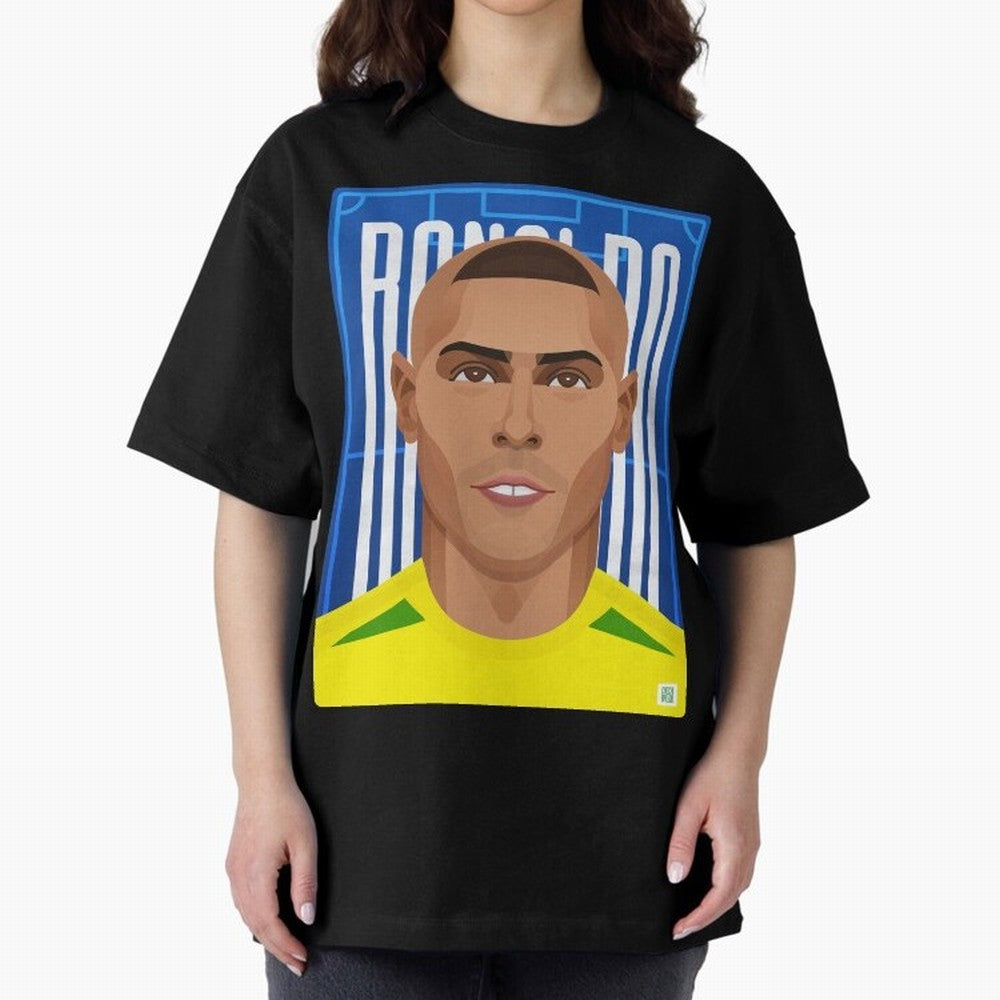 Ronaldo | The Phenomenon Oversized T-Shirt Fuel Your Fan Pride for FIFA World Cup 2026 USA Canada Mexico Made for Messi, Neymar and Mbappe, Germany Energy, Game Day Rituals, Football Legends, Country Pride and the Road to the Final; Perfect for