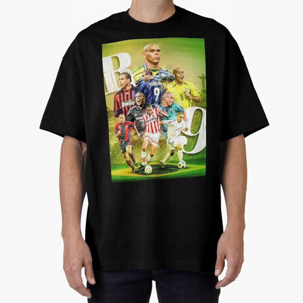 Wallpaper Ronaldo Nazario Brazil Oversized T-Shirt Make Memories around FIFA World Cup 2026 Spirit, Built around Argentina, Cristiano Ronaldo, Haaland and CR7, Global Supporter Spirit, Legendary Goals, National Colors and Tournament Celebration;