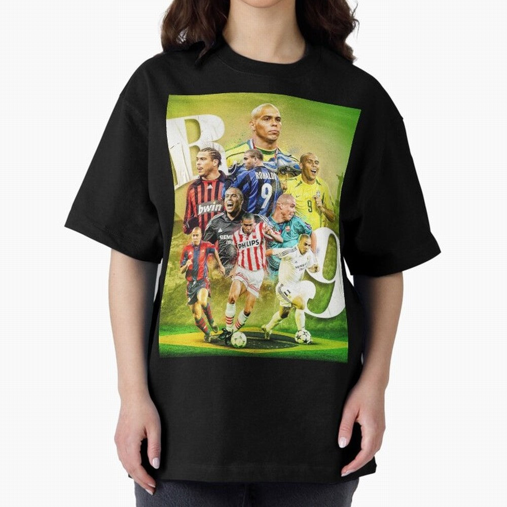 Wallpaper Ronaldo Nazario Brazil Oversized T-Shirt Make Memories around FIFA World Cup 2026 Spirit, Built around Argentina, Cristiano Ronaldo, Haaland and CR7, Global Supporter Spirit, Legendary Goals, National Colors and Tournament Celebration;