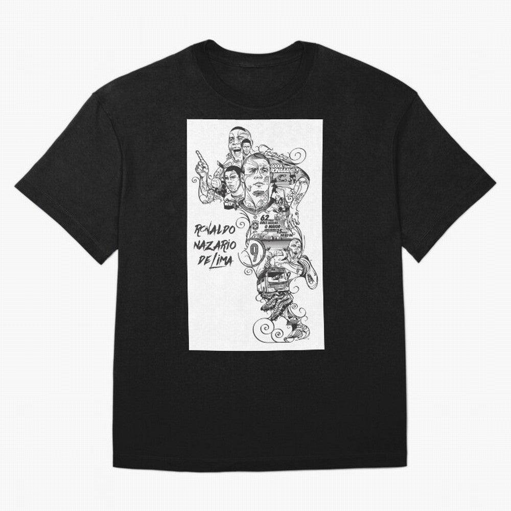 The R9 Era Oversized T-Shirt Bring a Champion Mindset to Match Day Hype around FIFA World Cup 2026 USA Canada Mexico, Mbappe, Argentina, France and Brazil, Fan Favorite Moments, National Team Passion, Big Match Drama and Soccer History; Great for