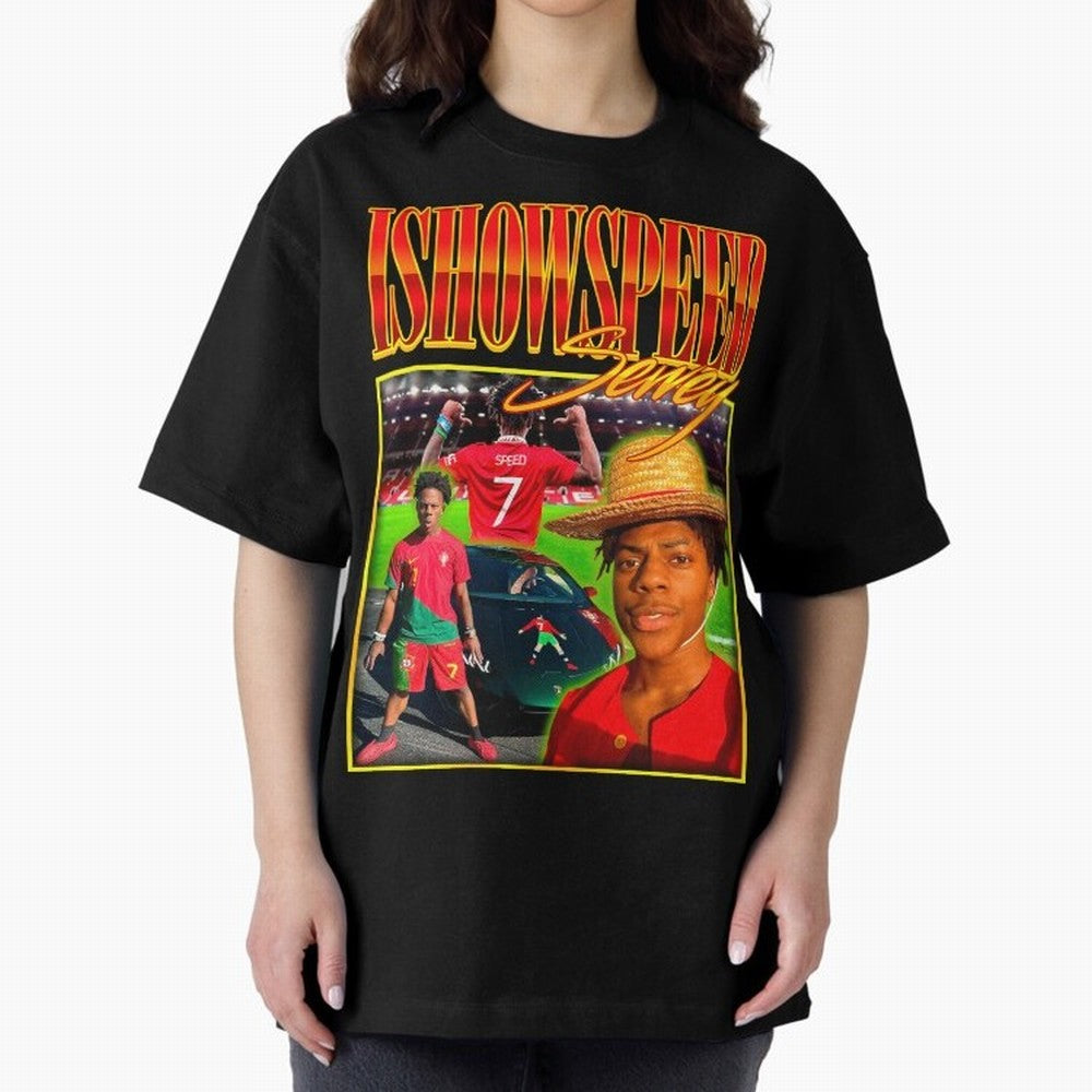 IShowSpeed Vintage Retro Y2K Design Oversized T-Shirt Fuel the Hype around FIFA World Cup 2026 Group Stage Spirit, Inspired by England and Germany, CR7, Game Day Rituals, Football Legends, Country Pride and the Road to the Final; Perfect for People