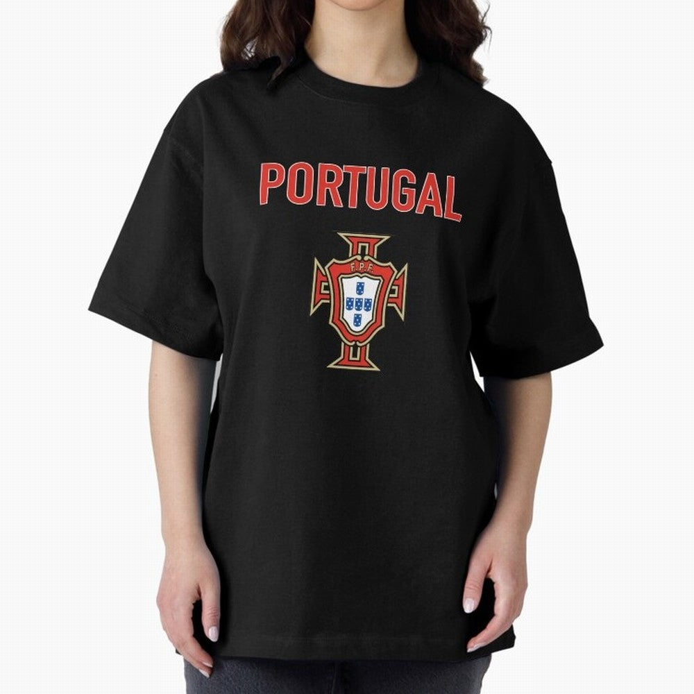 Portugal Oversized T-Shirt Bring Stadium Energy to FIFA World Cup 2026 USA Canada Mexico Capturing Mbappe, Spain Energy, Football Festival Excitement, Trophy Ambitions, Country Rivalries and Star Player Buzz; Ideal for Fans Who Follow Messi,