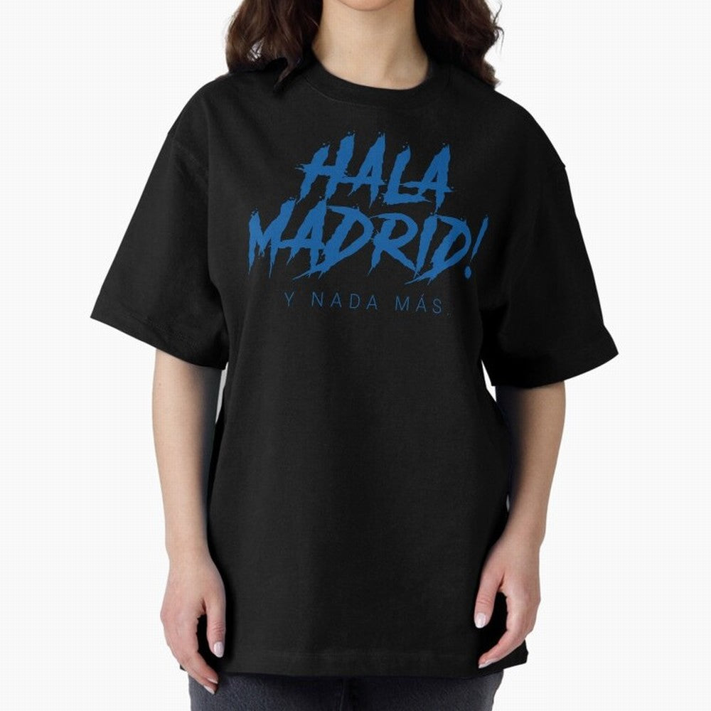Hala Madrid Oversized T-Shirt Show Your Love for FIFA World Cup 2026 Filled with CR7 and Messi, Netherlands Energy, Global Supporter Spirit, Legendary Goals, National Colors and Tournament Celebration; Built for Supporters Chasing Trophy Dreams,