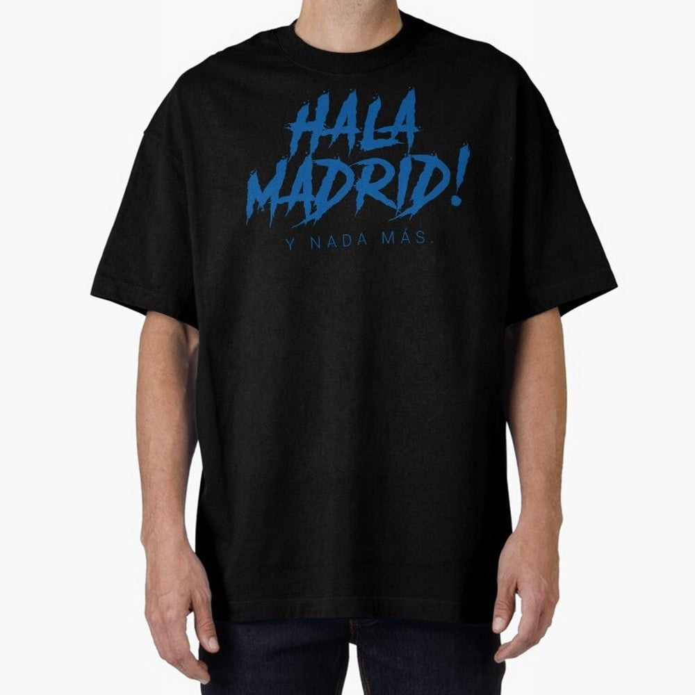 Hala Madrid Oversized T-Shirt Show Your Love for FIFA World Cup 2026 Filled with CR7 and Messi, Netherlands Energy, Global Supporter Spirit, Legendary Goals, National Colors and Tournament Celebration; Built for Supporters Chasing Trophy Dreams,
