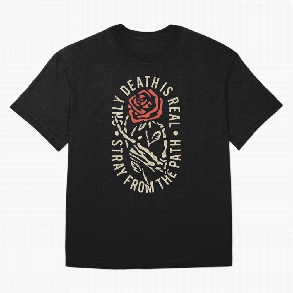 Stray from the path /only ddeath is real Oversized T-Shirt Showcase Match Day Hype around FIFA World Cup 2026, Messi and Cristiano Ronaldo, France, Match Day Excitement, Supporter Culture, Golden Goals and Global Football Passion; Made for Die Hard
