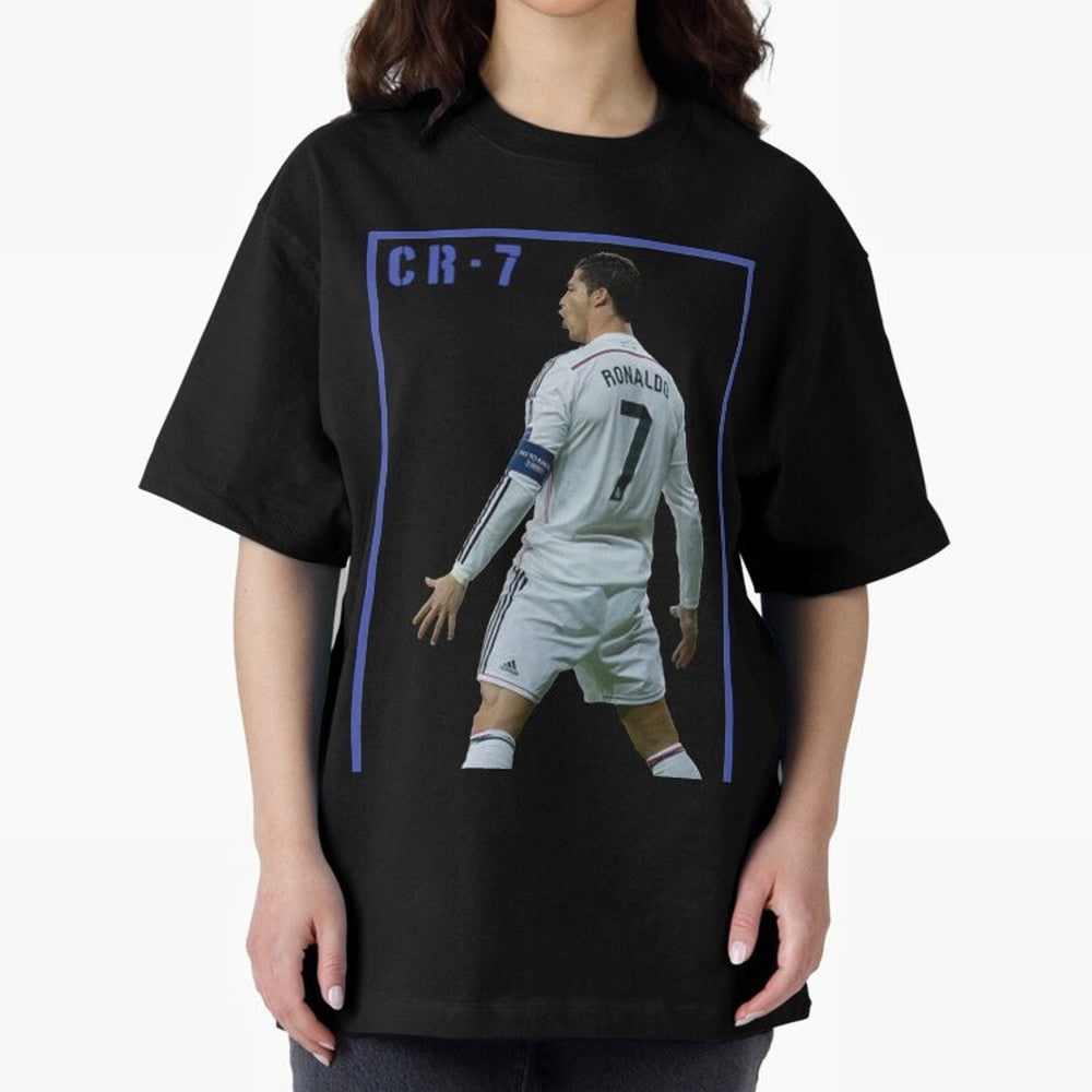 Ronaldo Christiano ronaldo Oversized T-Shirt Fuel Your Fan Pride for FIFA World Cup 2026 Spirit, Centered on England, CR7, Classic Soccer Heritage, Championship Pressure, Fan Loyalty and International Pride; Perfect for People Who Love Argentina,