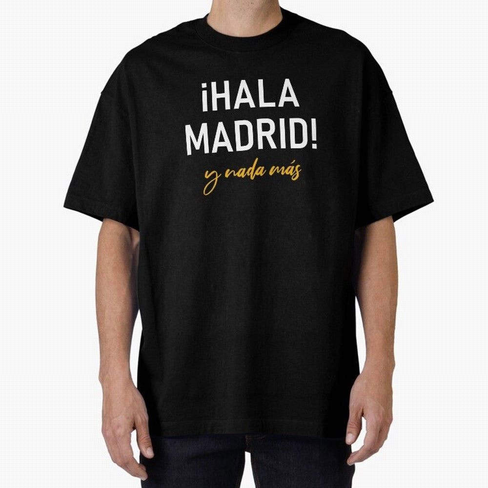 Hala Madrid Oversized T-Shirt Keep Football History Alive during FIFA World Cup 2026 Group Stage for Fans of Neymar, Haaland and Cristiano Ronaldo and France, Bringing Football Festival Excitement, Trophy Ambitions, Country Rivalries and Star