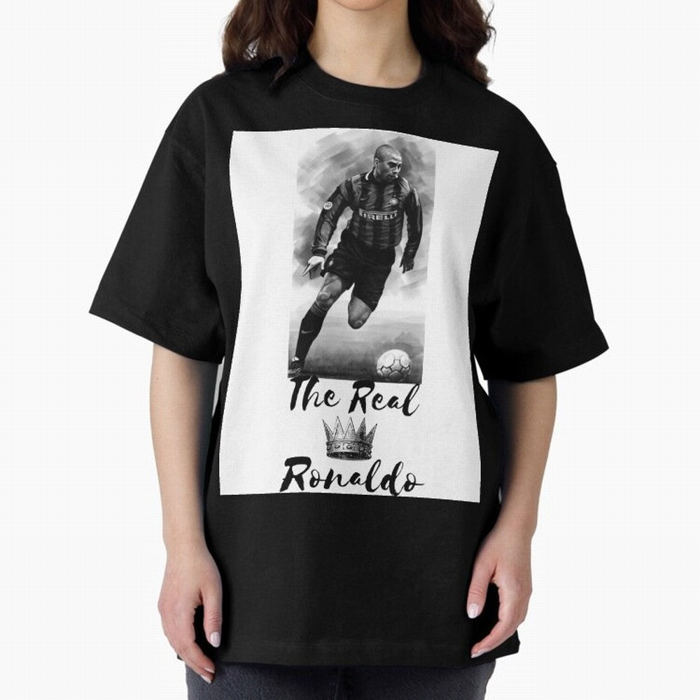 The Real Ronaldo Oversized T-Shirt Feel Match Day Hype around FIFA World Cup 2026 USA Canada Mexico, Cristiano Ronaldo, Netherlands, Match Day Excitement, Supporter Culture, Golden Goals and Global Football Passion; Perfect for People Who Love
