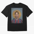 Art Ronaldinho Painting Oversized T-Shirt Discover Match Day Hype around FIFA World Cup 2026, Cristiano Ronaldo, Haaland and CR7, England, France and Netherlands, Football Festival Excitement, Trophy Ambitions, Country Rivalries and Star Player