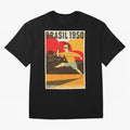 Brasil 1950 World Cup Oversized T-Shirt Enjoy Global Football Passion for FIFA World Cup 2026 Group Stage, Connected to Neymar, Haaland and Cristiano Ronaldo, Germany, Global Supporter Spirit, Legendary Goals, National Colors and Tournament