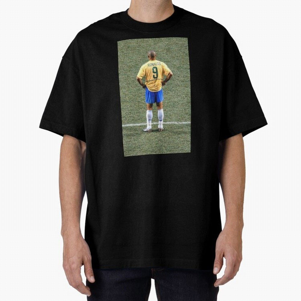 Illustration Ronaldo Luis Nazario de Lima Oversized T-Shirt Support Match Day Hype around FIFA World Cup 2026 USA Canada Mexico, Cristiano Ronaldo, Haaland and CR7, Netherlands, Vintage Soccer Flavor, Modern Football Stars, National Flags and Final