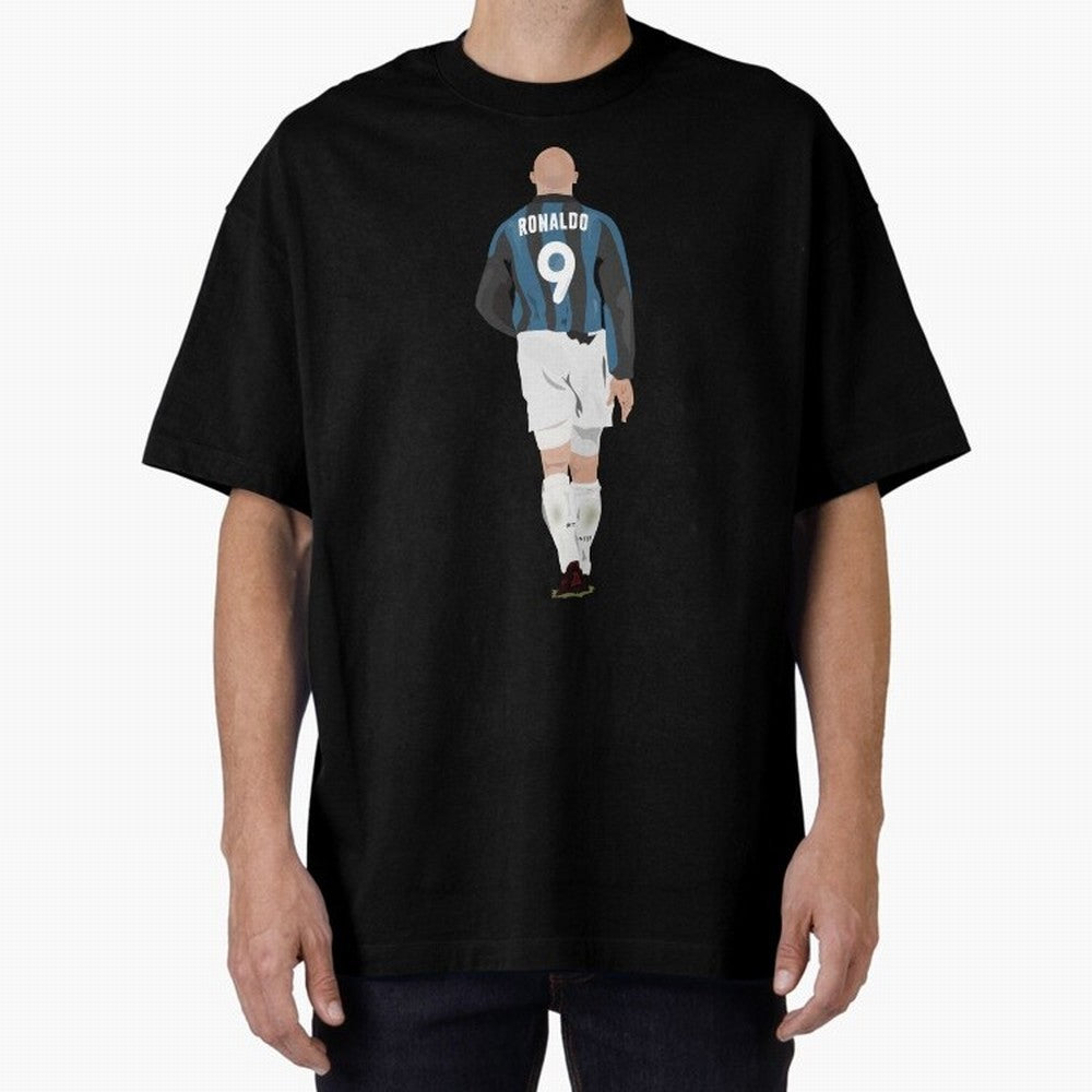 RONALDO THE PHENOMENON Oversized T-Shirt Get Ready for Global Football Passion for FIFA World Cup 2026 USA Canada Mexico, Capturing Messi and Cristiano Ronaldo, Argentina, Vintage Soccer Flavor, Modern Football Stars, National Flags and Final Night