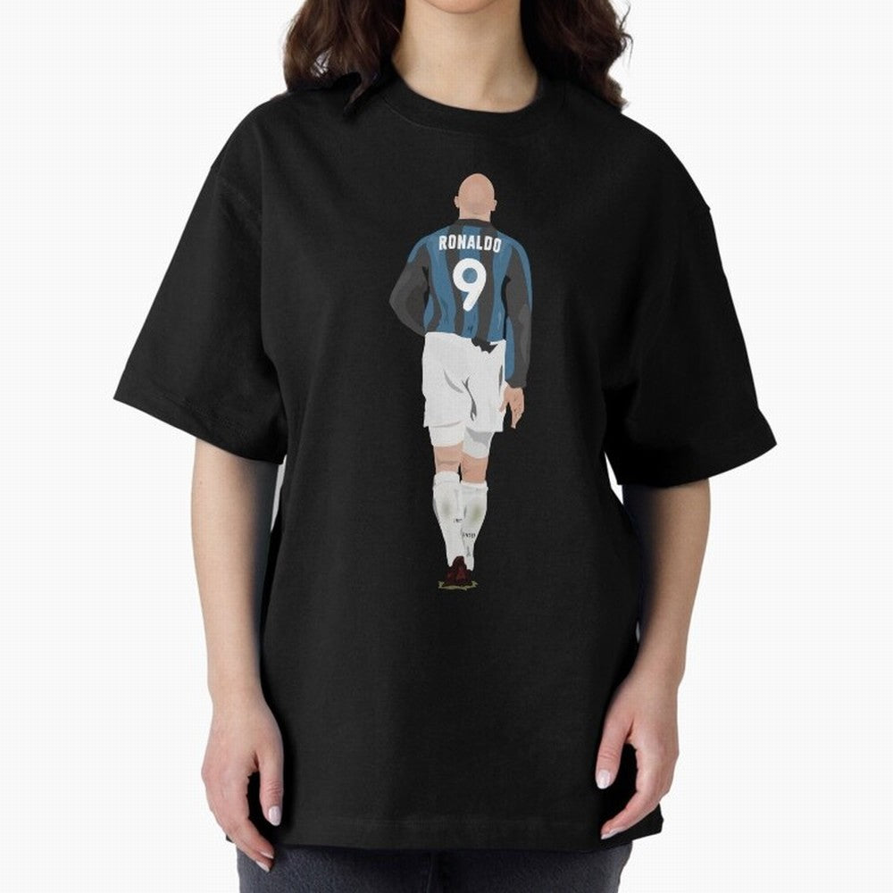 RONALDO THE PHENOMENON Oversized T-Shirt Get Ready for Global Football Passion for FIFA World Cup 2026 USA Canada Mexico, Capturing Messi and Cristiano Ronaldo, Argentina, Vintage Soccer Flavor, Modern Football Stars, National Flags and Final Night