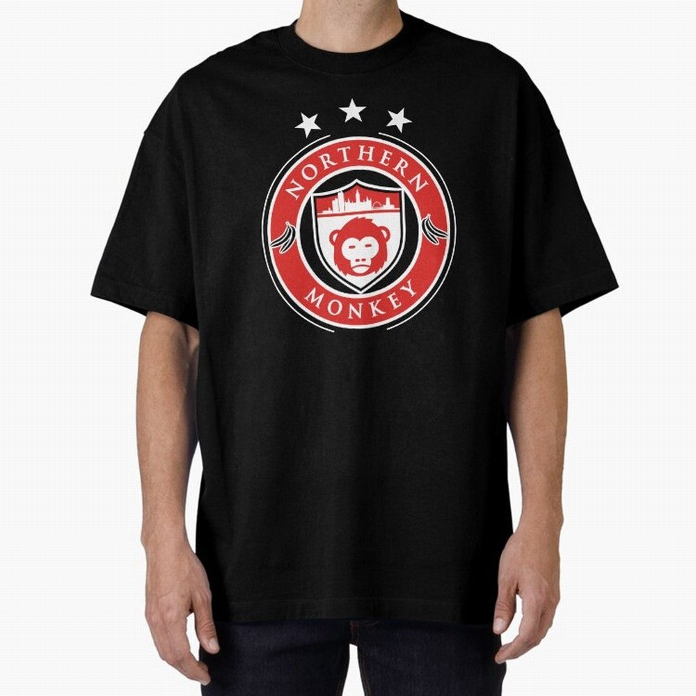 Northern Monkey United Oversized T-Shirt Get Ready for FIFA World Cup 2026 USA Canada Mexico Spirit, with England and Germany, Neymar, Haaland and Cristiano Ronaldo, Retro Football Energy, Iconic Rivalries, Trophy Chase Drama and Stadium