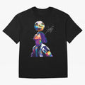 Ronaldinho Wpap Pop Art Oversized T-Shirt Show Passion for the Stars of FIFA World Cup 2026 USA Canada Mexico Spirit, Connected to Argentina, France and Brazil, Neymar, Haaland and Cristiano Ronaldo, Global Supporter Spirit, Legendary Goals,