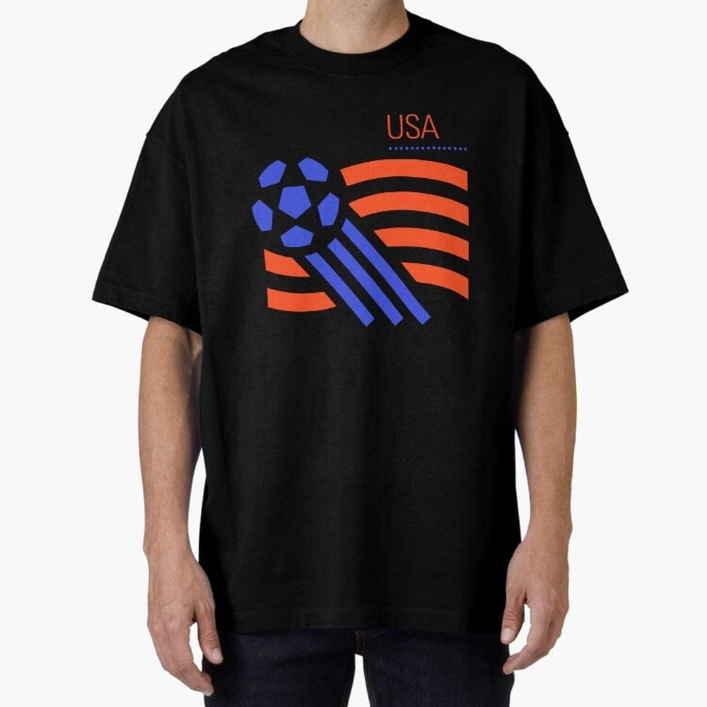 USA 1994 World Cup Soccer Retro 90s Oversized T-Shirt Discover the FIFA World Cup 2026 Group Stage Journey through Messi Highlights, Argentina, France and Brazil Pride, Sports Nostalgia, International Competition, Famous Players and Unforgettable