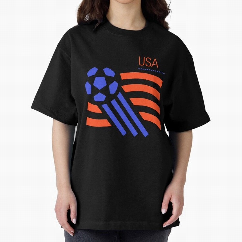 USA 1994 World Cup Soccer Retro 90s Oversized T-Shirt Discover the FIFA World Cup 2026 Group Stage Journey through Messi Highlights, Argentina, France and Brazil Pride, Sports Nostalgia, International Competition, Famous Players and Unforgettable