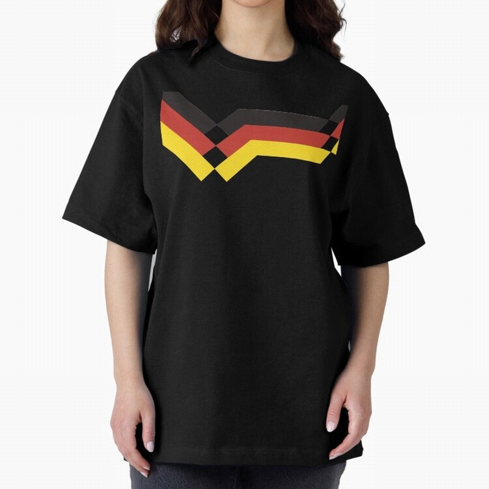 Germany Oversized T-Shirt Mark Global Football Passion for FIFA World Cup 2026 USA Canada Mexico, Highlighting Messi and Cristiano Ronaldo, Argentina, France and Brazil, Champion Mindset, Group Stage Buzz, Knockout Tension and Passionate Fan