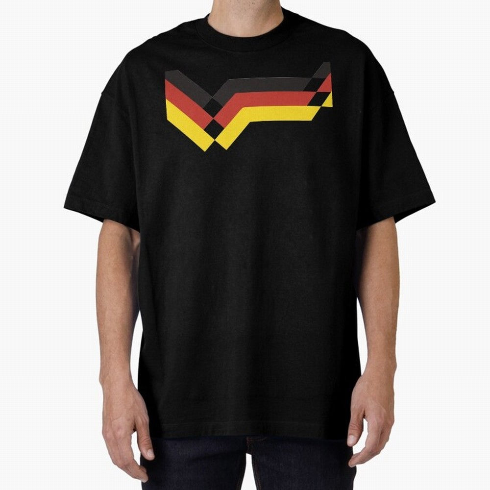Germany Oversized T-Shirt Mark Global Football Passion for FIFA World Cup 2026 USA Canada Mexico, Highlighting Messi and Cristiano Ronaldo, Argentina, France and Brazil, Champion Mindset, Group Stage Buzz, Knockout Tension and Passionate Fan