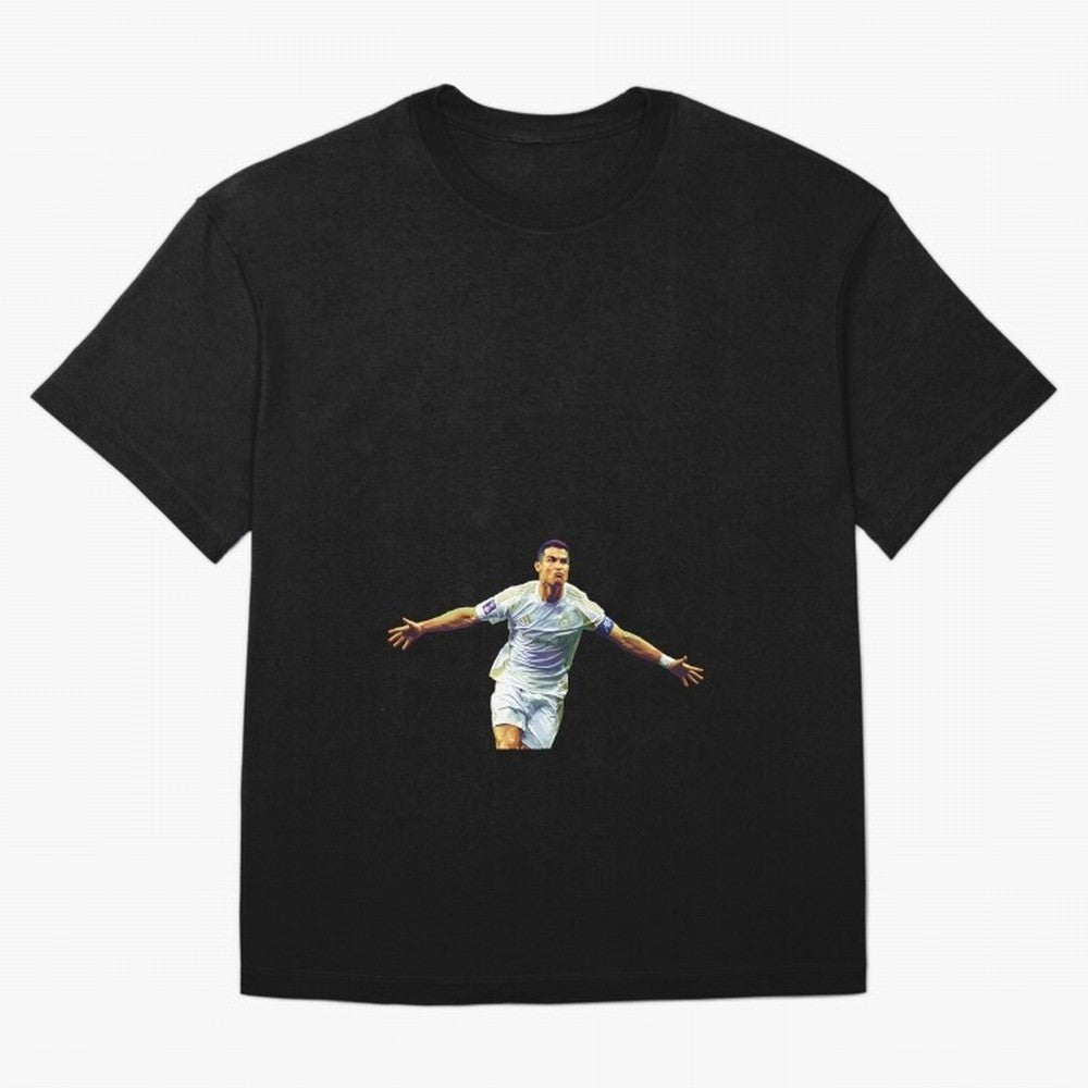 Ronaldo pop art Oversized T-Shirt Celebrate Classic Football Spirit in FIFA World Cup 2026 Driven by Mbappe, Brazil, Portugal and Argentina Energy, Football Passion, Legendary Performances, Festival Vibes and Supporter Community; Perfect for Fans,