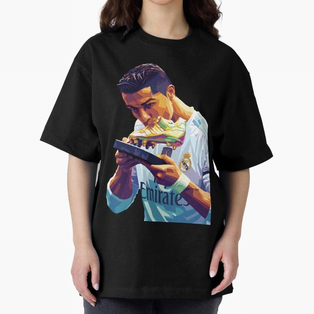 Ronaldo pop art Oversized T-Shirt Support the Legends of the FIFA World Cup 2026 USA Canada Mexico Journey through Haaland Highlights, France and Portugal Pride, Game Day Rituals, Football Legends, Country Pride and the Road to the Final; Made for