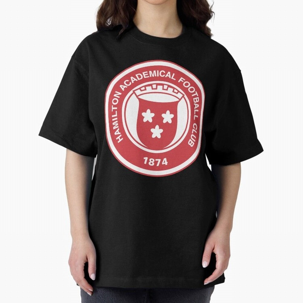 Hamilton Accies Football Club Oversized T-Shirt Bring Match Day Fire to FIFA World Cup 2026 for Fans of Messi, CR7 and Mbappe and Portugal, Bringing Goal Celebration Energy, Supporter Heritage, Football Icons and Worldwide Tournament Joy; Ideal for