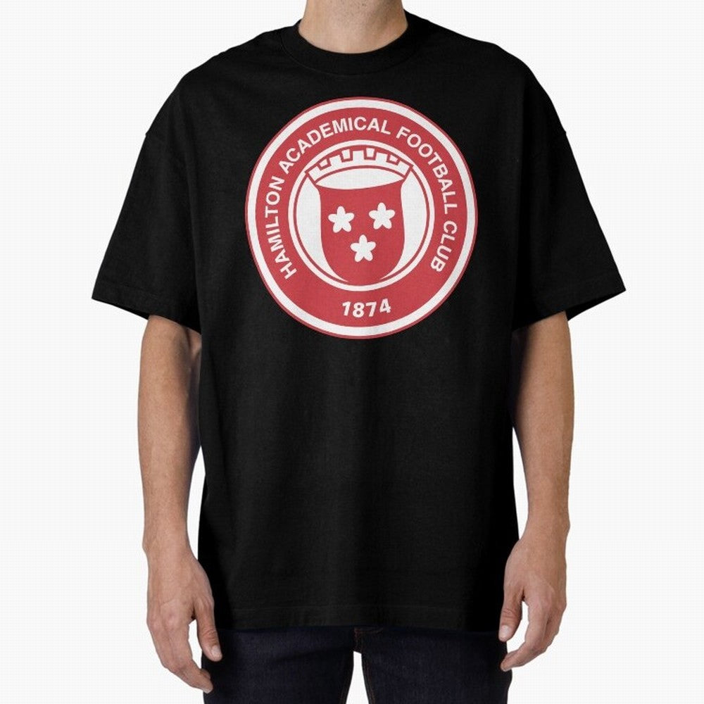 Hamilton Accies Football Club Oversized T-Shirt Bring Match Day Fire to FIFA World Cup 2026 for Fans of Messi, CR7 and Mbappe and Portugal, Bringing Goal Celebration Energy, Supporter Heritage, Football Icons and Worldwide Tournament Joy; Ideal for