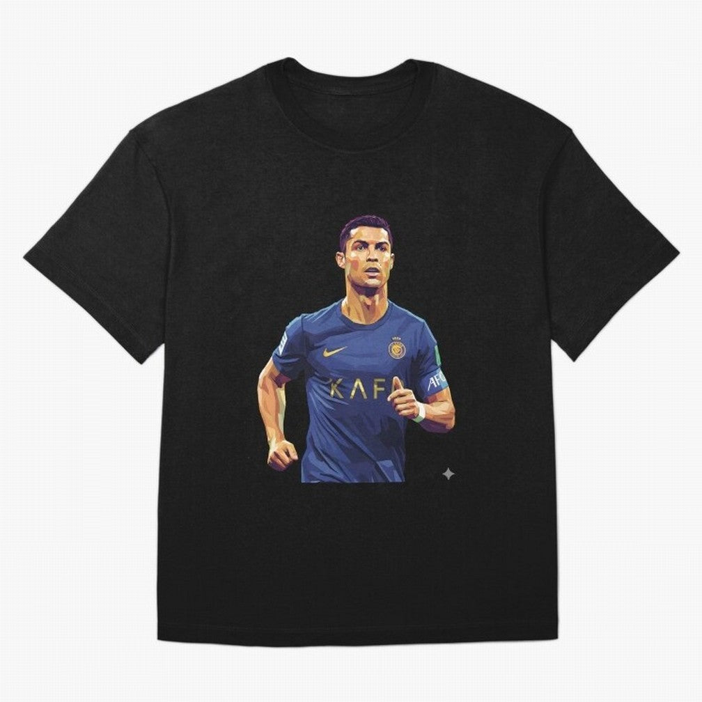 Ronaldo pop art Oversized T-Shirt Live the Energy of Match Day Hype around FIFA World Cup 2026 Group Stage, Messi and Cristiano Ronaldo, Argentina, France and Brazil, Fan Favorite Moments, National Team Passion, Big Match Drama and Soccer History;