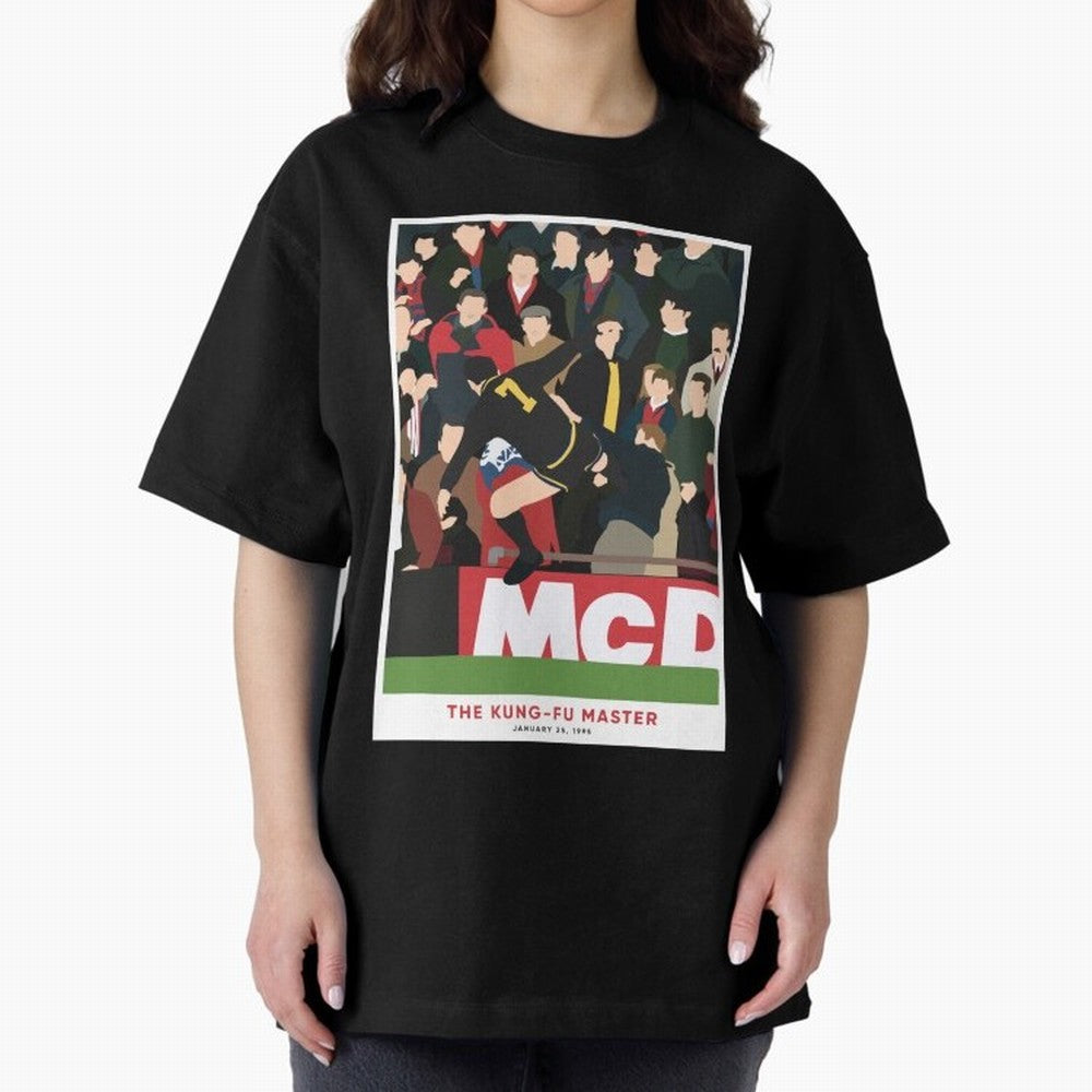 Eric Cantona The Kung-Fu Master Oversized T-Shirt Celebrate the Magic of FIFA World Cup 2026 for Fans of Cristiano Ronaldo and Argentina and Brazil, Bringing Fan Favorite Moments, National Team Passion, Big Match Drama and Soccer History; Great for