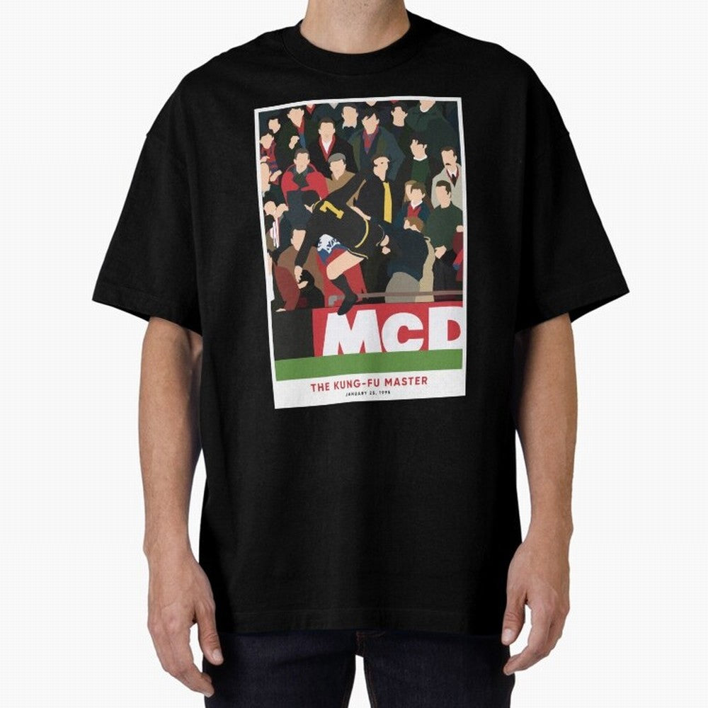 Eric Cantona The Kung-Fu Master Oversized T-Shirt Celebrate the Magic of FIFA World Cup 2026 for Fans of Cristiano Ronaldo and Argentina and Brazil, Bringing Fan Favorite Moments, National Team Passion, Big Match Drama and Soccer History; Great for