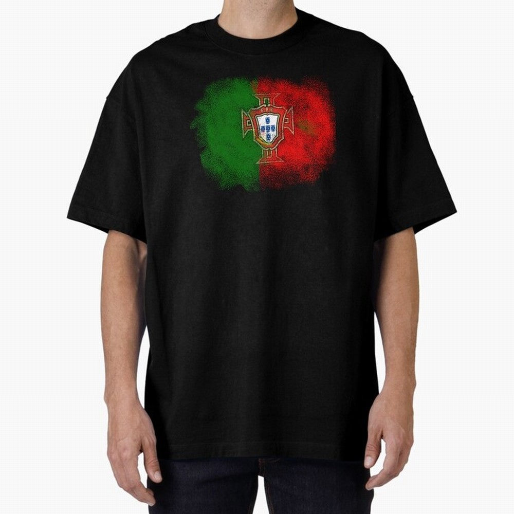 Portugal Oversized T-Shirt Celebrate Classic Football Spirit in Global Football Passion for FIFA World Cup 2026 USA Canada Mexico, Featuring Messi and Cristiano Ronaldo, England, France and Netherlands, Football Festival Excitement, Trophy