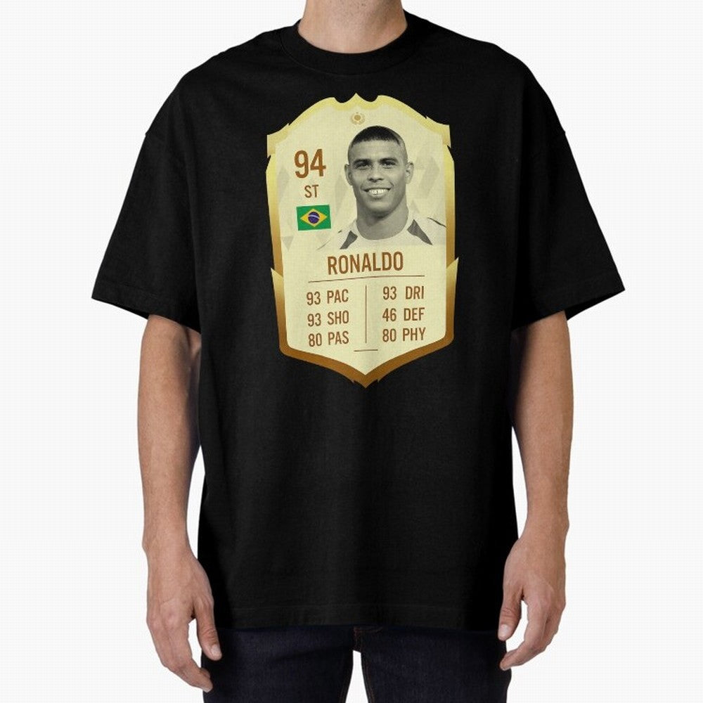 Ronaldo Ultimate Card Oversized T-Shirt Celebrate Global Passion for FIFA World Cup 2026 USA Canada Mexico for Fans of CR7 and Messi and Spain and Netherlands, Bringing Football History, Final Match Energy, Crowd Noise and Once in a Lifetime
