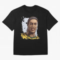 Illustration Ronaldinho Art Oversized T-Shirt Bring Global Tournament Vibes to FIFA World Cup 2026 Spirit, Centered on Germany, Haaland, Vintage Soccer Flavor, Modern Football Stars, National Flags and Final Night Emotion; Perfect for Fans,