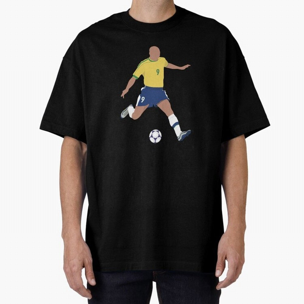 Ronaldo Lu¨ªs Naz¨¢rio de Lima - R9 Oversized T-Shirt Join the Countdown to Global Football Passion for FIFA World Cup 2026 Group Stage, Inspired by Messi, Spain and Netherlands, Classic Soccer Heritage, Championship Pressure, Fan Loyalty and