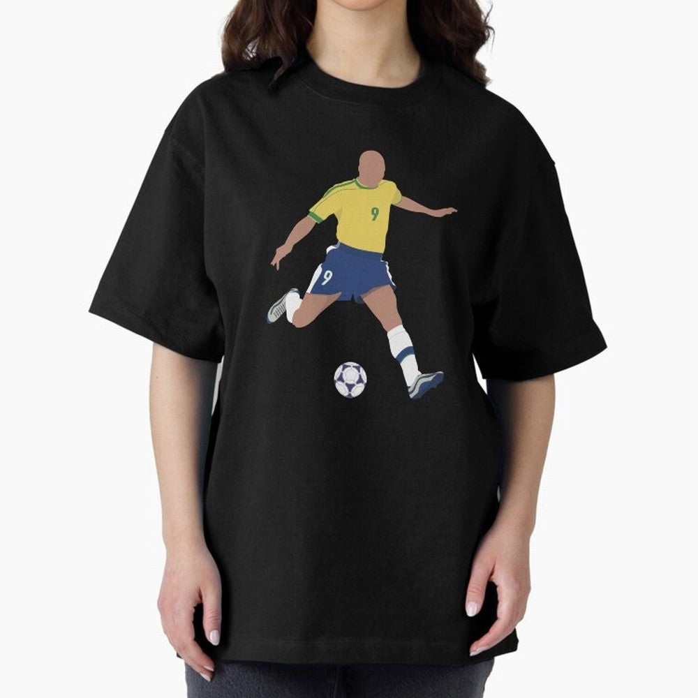 Ronaldo Lu¨ªs Naz¨¢rio de Lima - R9 Oversized T-Shirt Join the Countdown to Global Football Passion for FIFA World Cup 2026 Group Stage, Inspired by Messi, Spain and Netherlands, Classic Soccer Heritage, Championship Pressure, Fan Loyalty and