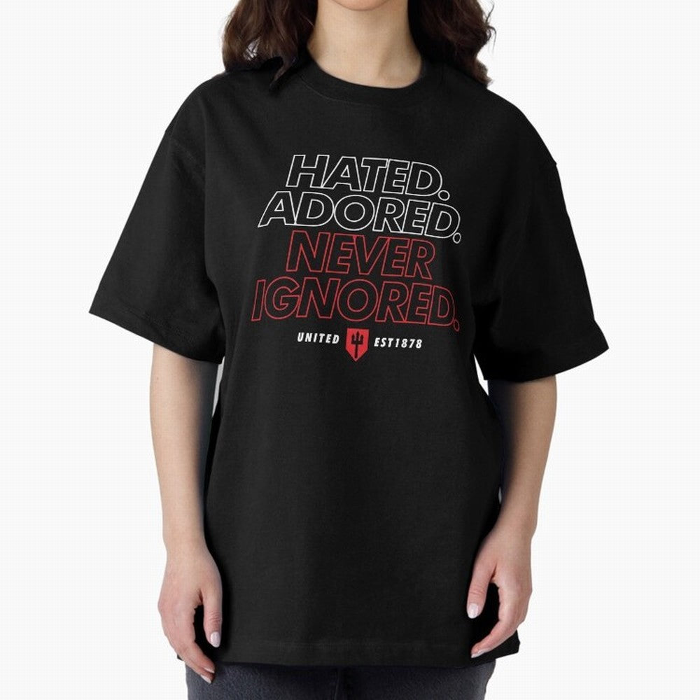 Hated, Adored, Never Ignored - Manchester United! Oversized T-Shirt Experience FIFA World Cup 2026 Group Stage for Fans of CR7 and Spain and Netherlands, Bringing Tournament Hype, Historic Matchups, Family Viewing Parties and Global Sports Pride;
