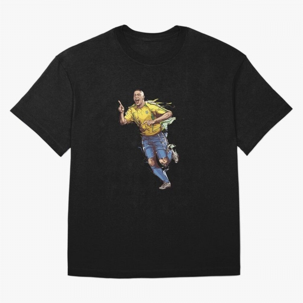 Brazilian Football Player from Milano Oversized T-Shirt Stand with FIFA World Cup 2026 USA Canada Mexico Spirit, Built around Portugal, Spain and Germany, Messi and Cristiano Ronaldo, Champion Mindset, Group Stage Buzz, Knockout Tension and