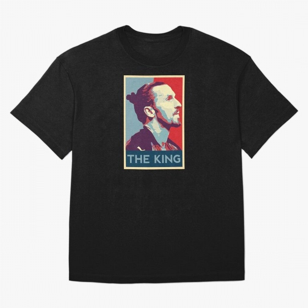 Ibrahimovic Hope Poster Oversized T-Shirt Follow the Road to FIFA World Cup 2026 Featuring Cristiano Ronaldo, Haaland and CR7, England, France and Netherlands Energy, Goal Celebration Energy, Supporter Heritage, Football Icons and Worldwide