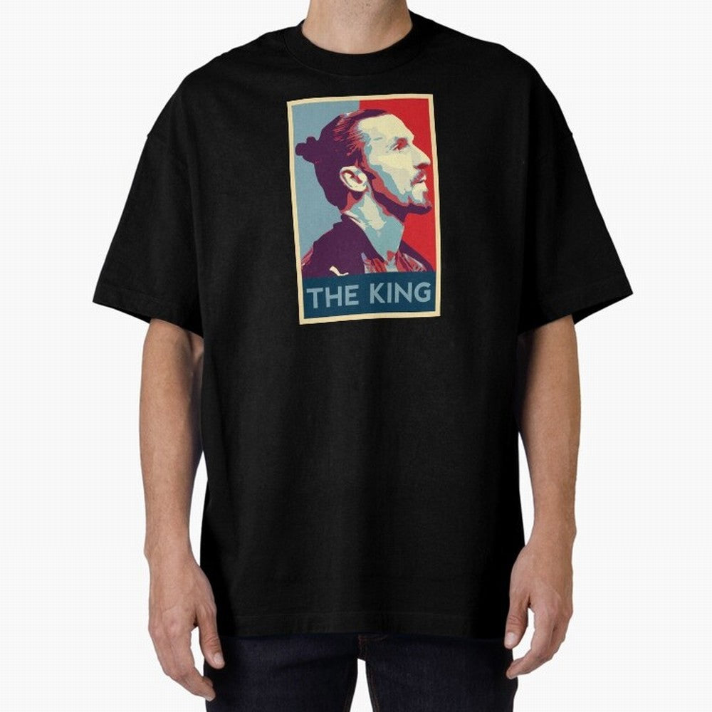 Ibrahimovic Hope Poster Oversized T-Shirt Follow the Road to FIFA World Cup 2026 Featuring Cristiano Ronaldo, Haaland and CR7, England, France and Netherlands Energy, Goal Celebration Energy, Supporter Heritage, Football Icons and Worldwide