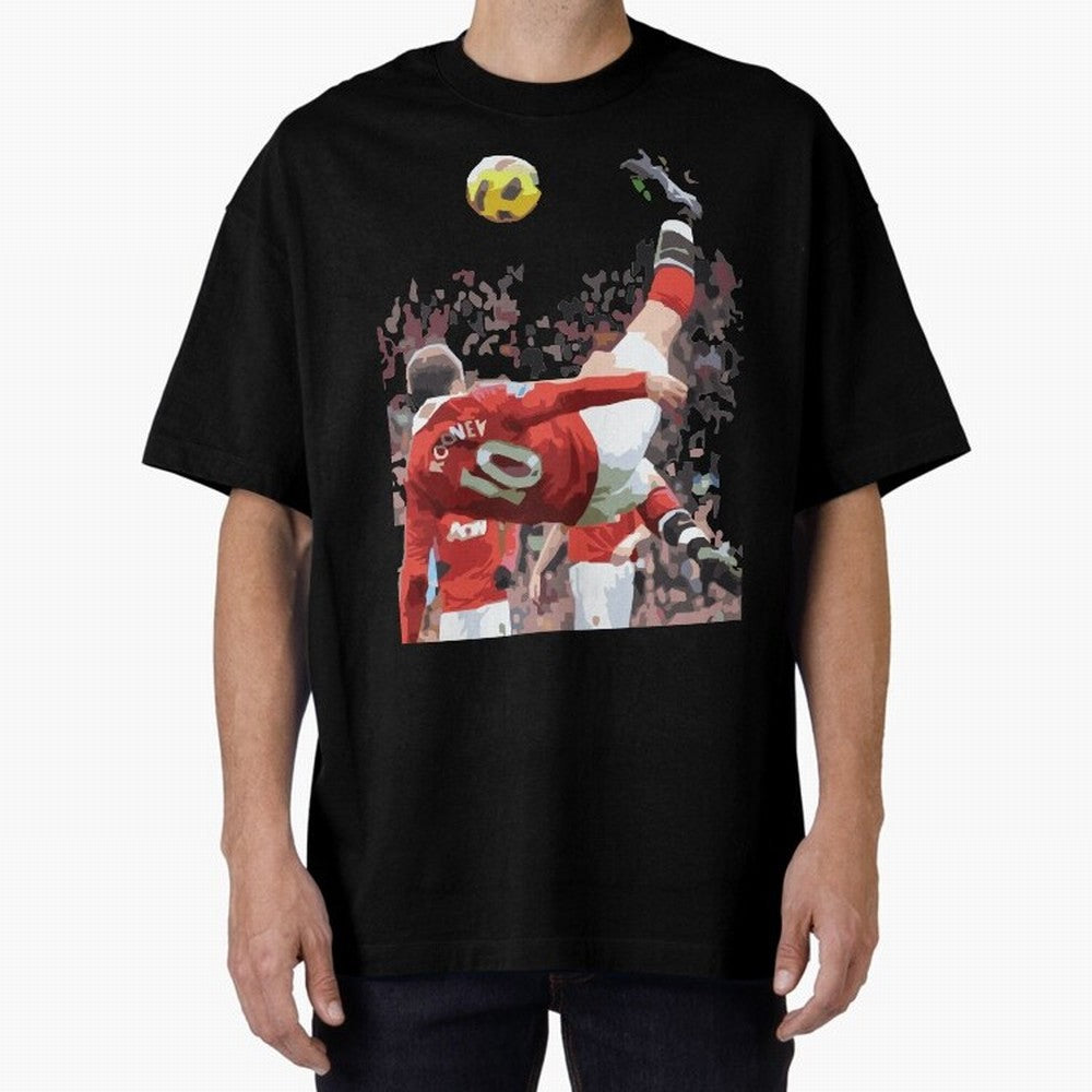 WAYNE ROONEY Oversized T-Shirt Stand with Match Day Hype around FIFA World Cup 2026 Group Stage, Neymar, Haaland and Cristiano Ronaldo, France and Portugal, Champion Mindset, Group Stage Buzz, Knockout Tension and Passionate Fan Culture; Perfect
