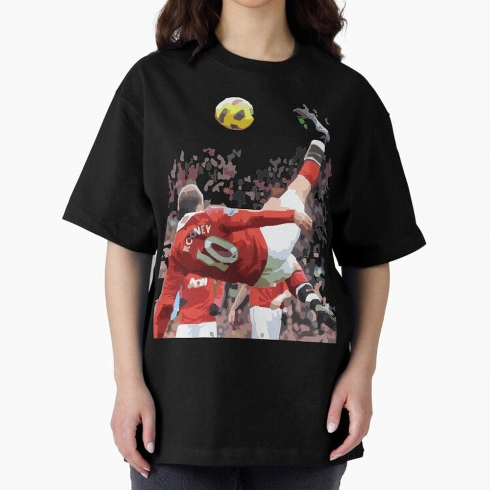 WAYNE ROONEY Oversized T-Shirt Stand with Match Day Hype around FIFA World Cup 2026 Group Stage, Neymar, Haaland and Cristiano Ronaldo, France and Portugal, Champion Mindset, Group Stage Buzz, Knockout Tension and Passionate Fan Culture; Perfect