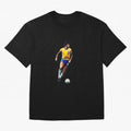 Legends of The Beautiful Game Cartoon Collection Legends Socrates Cartoon Artwork9 Oversized T-Shirt Elevate Global Football Passion for FIFA World Cup 2026 USA Canada Mexico, Connected to Messi, Neymar and Mbappe, Brazil, Stadium Chants, National