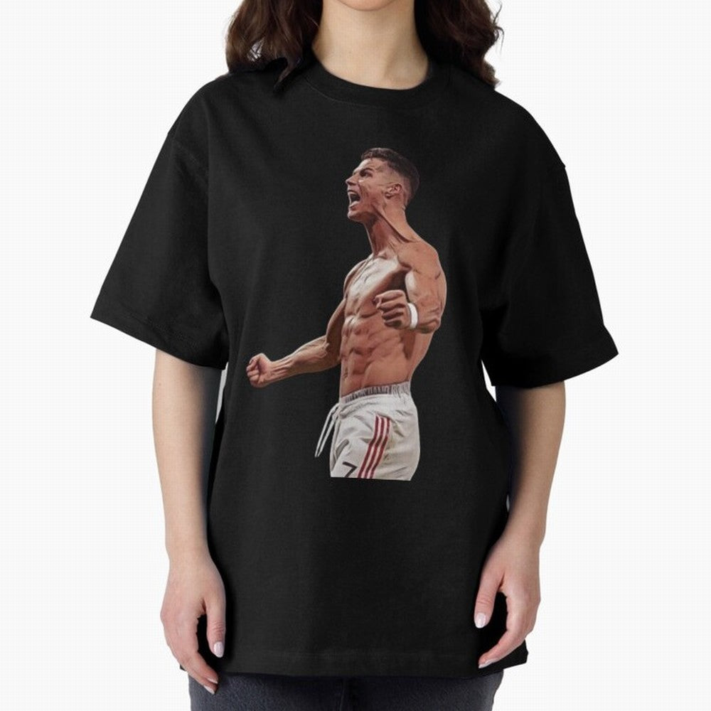 Ronaldo Last Minute Goal Celebration United 7 Oversized T-Shirt Back the Journey through FIFA World Cup 2026 Driven by Neymar, Haaland and Cristiano Ronaldo, England and Germany Energy, Game Day Rituals, Football Legends, Country Pride and the Road