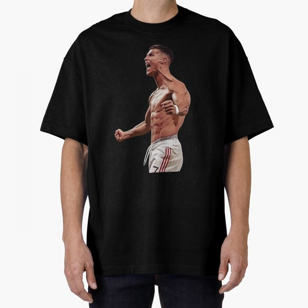 Ronaldo Last Minute Goal Celebration United 7 Oversized T-Shirt Back the Journey through FIFA World Cup 2026 Driven by Neymar, Haaland and Cristiano Ronaldo, England and Germany Energy, Game Day Rituals, Football Legends, Country Pride and the Road