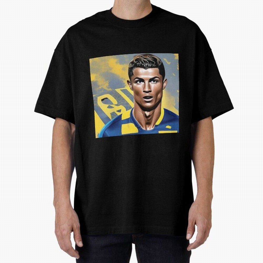 Ronaldo al nassr Oversized T-Shirt Celebrate Global Passion for Match Day Hype around FIFA World Cup 2026 Group Stage, CR7 and Messi, Spain and Netherlands, Fan Favorite Moments, National Team Passion, Big Match Drama and Soccer History; Ideal for