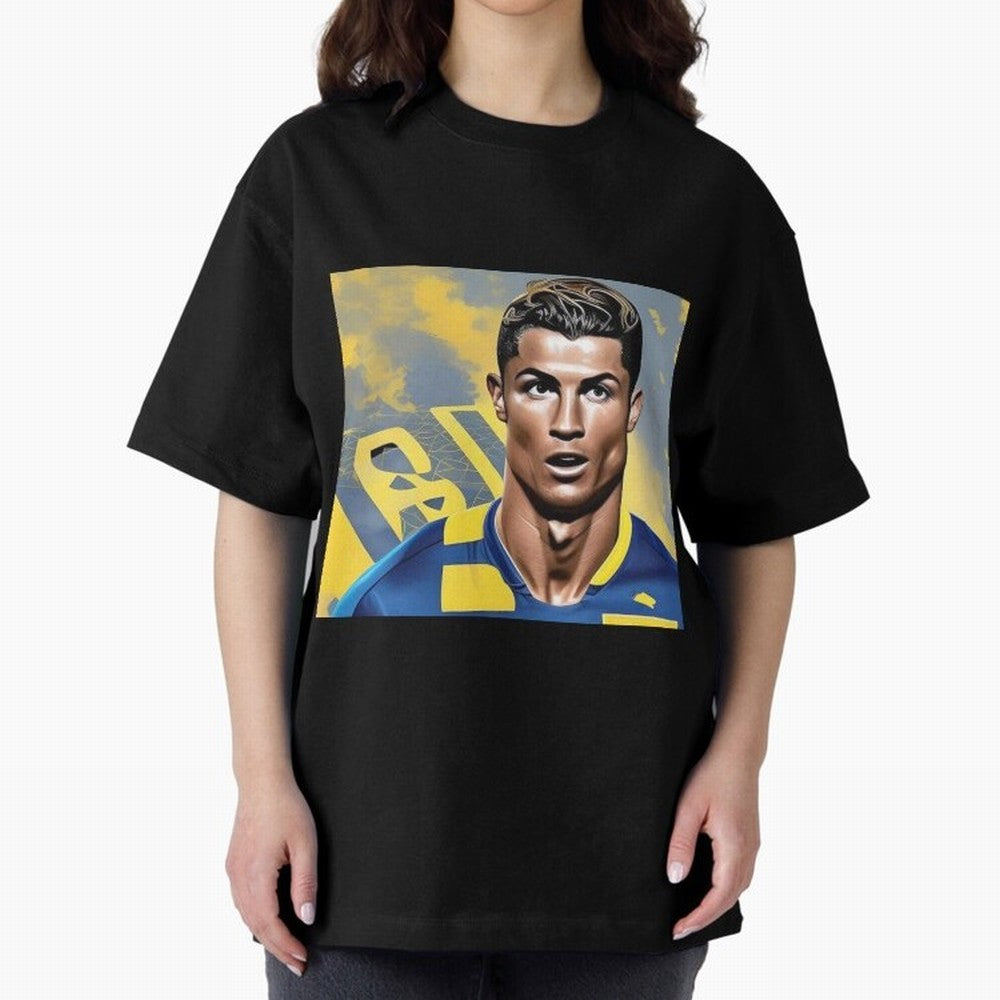 Ronaldo al nassr Oversized T-Shirt Celebrate Global Passion for Match Day Hype around FIFA World Cup 2026 Group Stage, CR7 and Messi, Spain and Netherlands, Fan Favorite Moments, National Team Passion, Big Match Drama and Soccer History; Ideal for