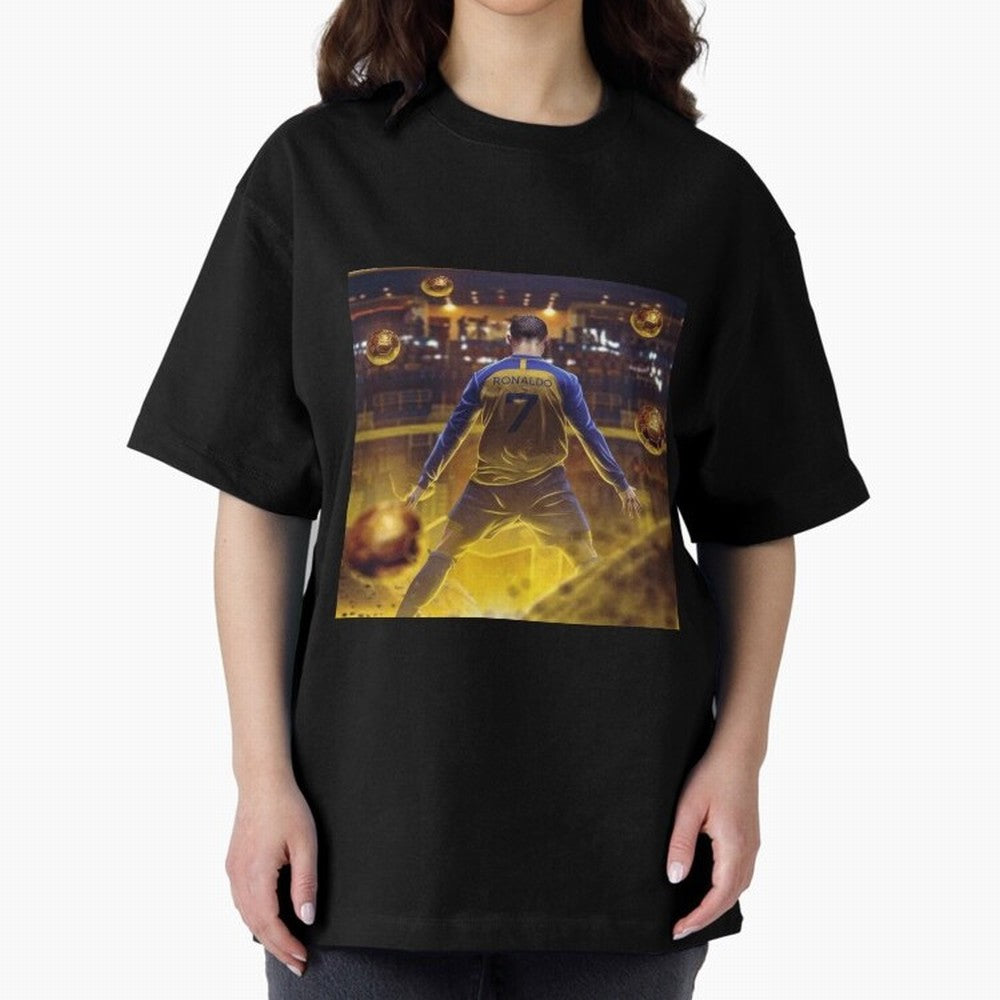 Ronaldo al nassr Oversized T-Shirt Bring Global Tournament Vibes to FIFA World Cup 2026 USA Canada Mexico Connected to Cristiano Ronaldo, Haaland and CR7, France and Portugal Energy, Vintage Soccer Flavor, Modern Football Stars, National Flags and